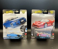 2025 Hot Wheels Car Culture Timeless Icons Ferrari F50, Nissan Skyline GT-R Set