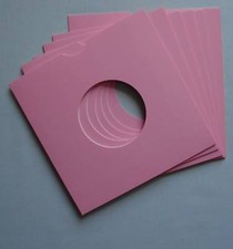 7" PINK CARD RECORD SLEEVES - pack of 25 