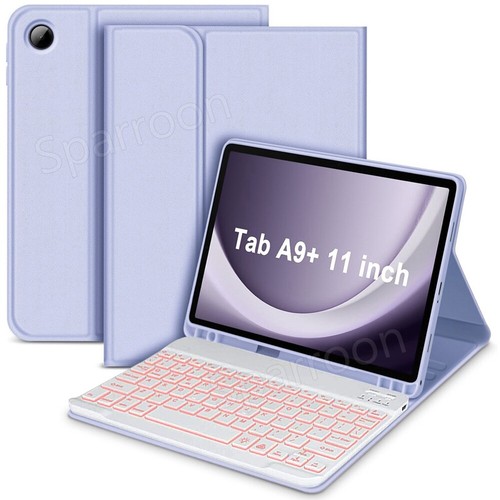 Backlit Keyboard Case Mouse For Samsung Galaxy Tab A9+/A9 Plus 11" 2023 Tablet - Picture 6 of 35
