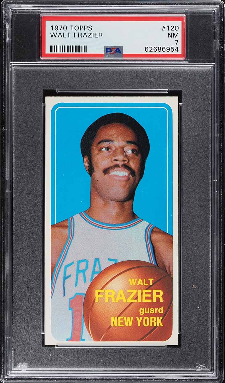 1970 Topps BkB Card #120 Walt Frazier New York Knicks HOF PSA 7 NRMT