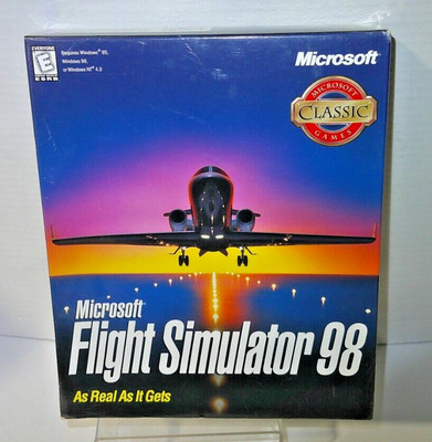 Microsoft Flight Simulator 98, 1997, Big Box, New & Sealed