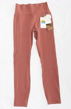$98 New VUORI High Waist Studio Legging Yoga Pants Women's SMALL S Rosewood Pink