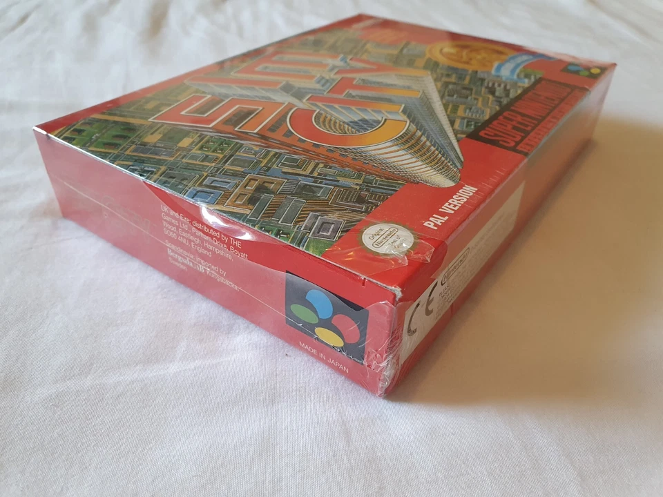 New Sealed Sim City Game Rare Red Box SNES UK PAL Super Nintendo Classics nes - Image 4 of 4