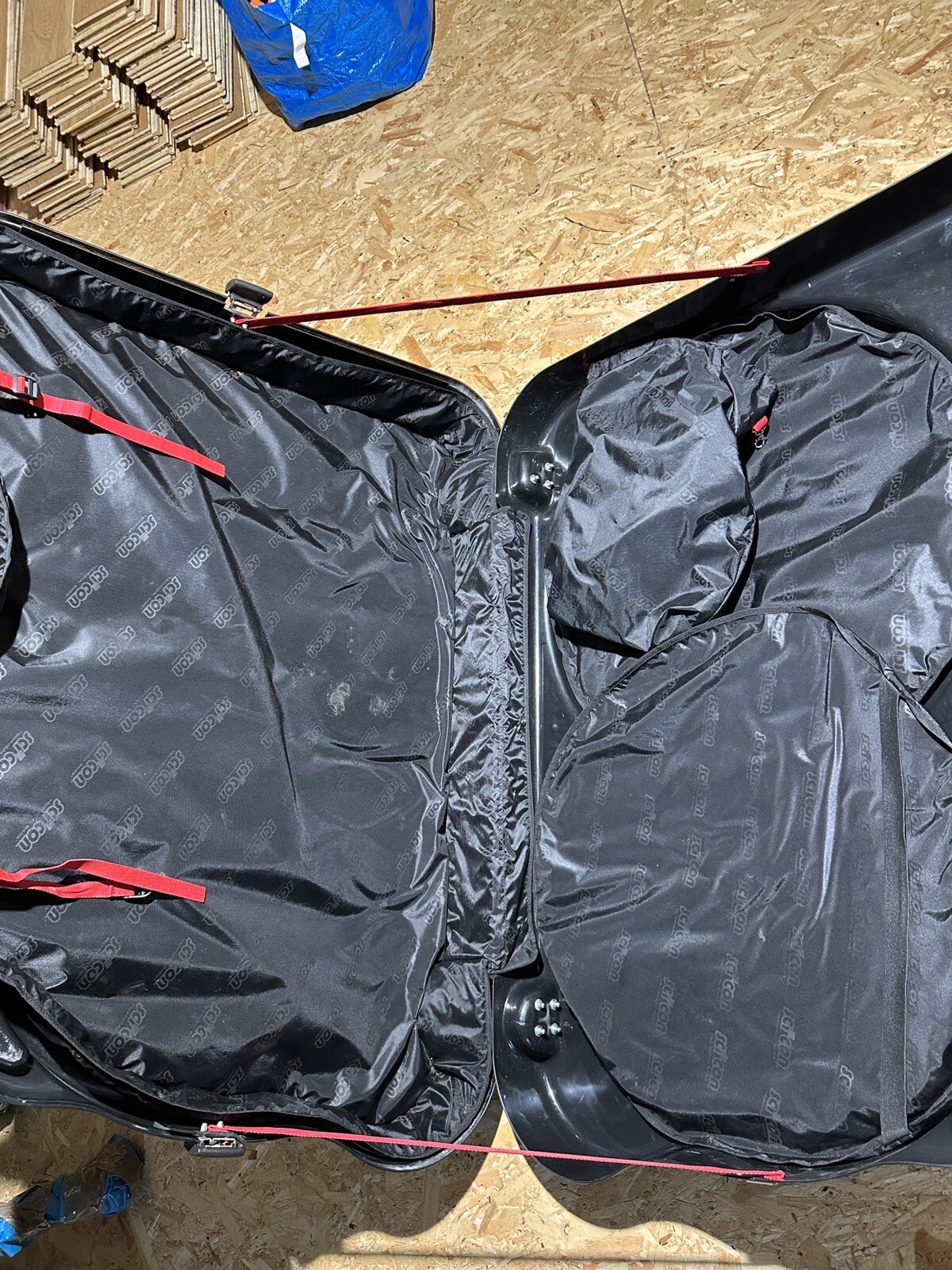 SciCon Aerotech bike transport box in great condition with Upgraded Wheels eBay