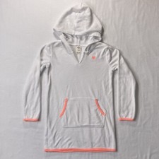 OshKosh B  gosh Girls White  Pink Heart Terrycloth Swimsuit Cover Up Size 6/6X