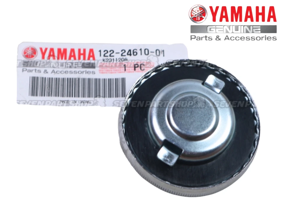 NOS YAMAHA GT80 GT1 GTMX MX80 OEM CROMO GASOLINA TANQUE TAPA 122-24610-01-00 Foto 2 de 4