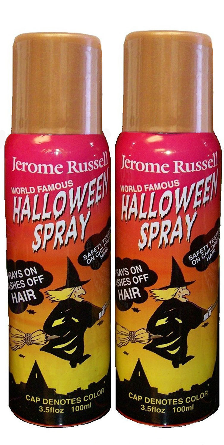 Jerome Russell Halloween Spray BRONZE Temporary Hair Color TWO PACK  *Fast Ship*