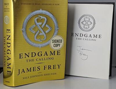 Endgame by James Frey SIGNED Autograph Book