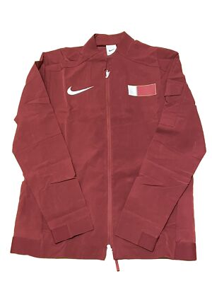 Nike Pro Elite Team Qatar Track Running Podium Jacket Red Nike Pro Elite Team Qatar Track Running Podium Jacket Red