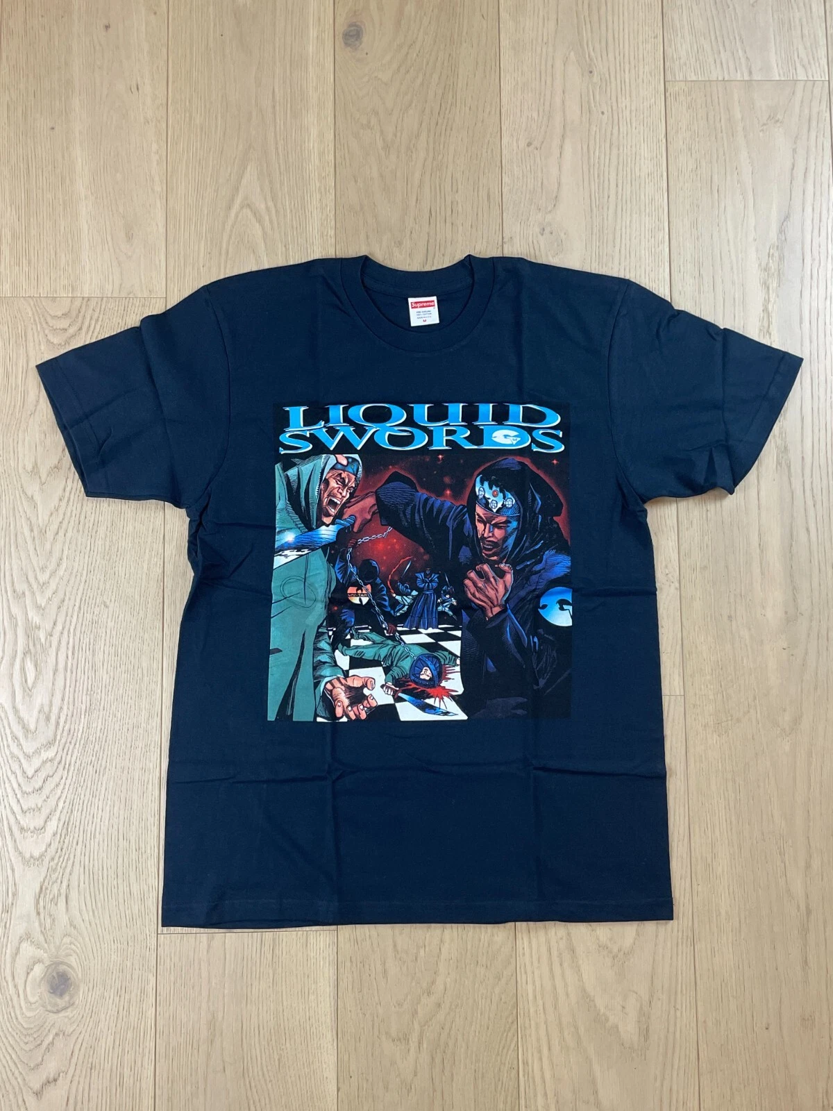 Tee shirt Supreme GZA Wu Tang Clan épées liquides FW18 Medium DS Deadstock authentique