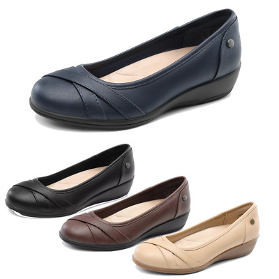 Women Ballet Flats Low Wedge Business Office Comfortable Dress Flats Shoes