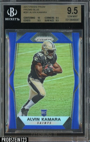 2017 Panini Prizm Football Blue Alvin Kamara #291