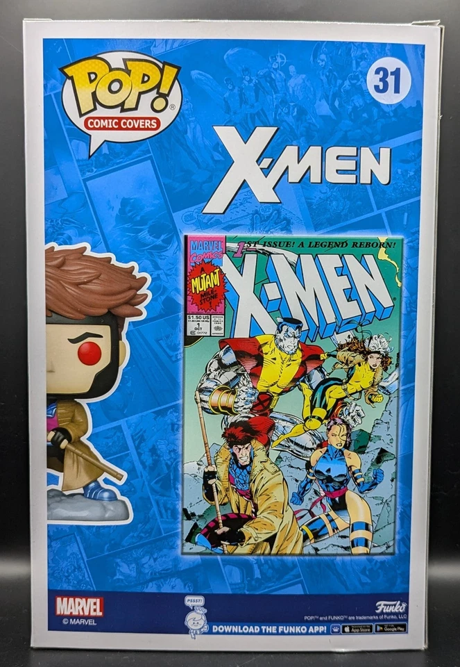 Funko Pop! Comic Cover No. 31: Marvel X-Men #1 Gambit PX Vinyl Figure - Bild 3 von 4