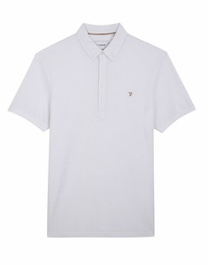 farah white polo shirt