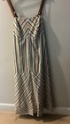 Anthropologie Maeve Square Neck Striped Midi Maxi Dress Women's Size 18W