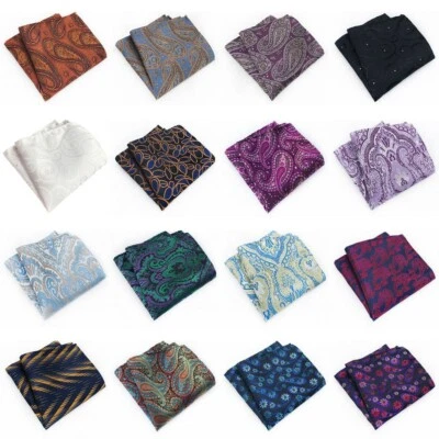 Herren Blumen Einstecktuch Hochzeit Paisley Einstecktuch Jacquard Einstecktuch - Bild 1 von 4