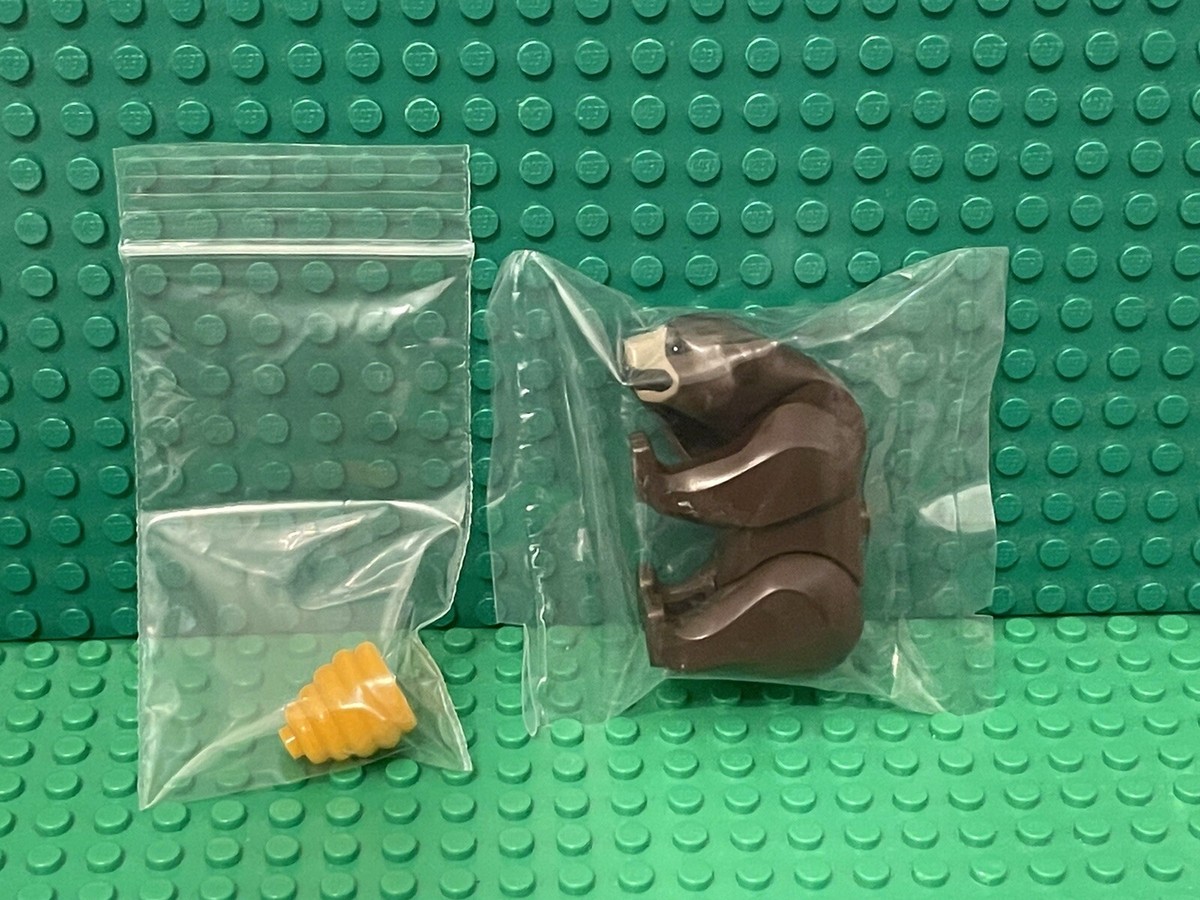 Lego City Dark Brown Bear with 2 Studs on Back,Dark Tan Muzzle And