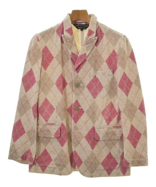 ジャケット・アウター COMME des GARCONS PLUS size S COMME des GARCONS HOMME PLUS Jacket PinkxBeige(Argyle) S | eBay
