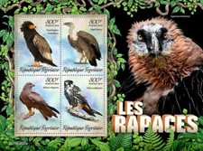 BIRDS OF PREY / Bird MNH 4v-Stamp Sheet #1283 (2019 Togo)