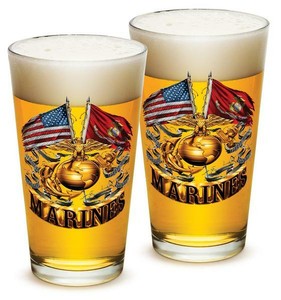 usmc beer mug