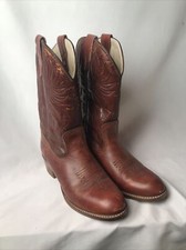 Brown Dingo Womens Cowboy Boots Size 6 D Embroidered Acme 70s Vintage