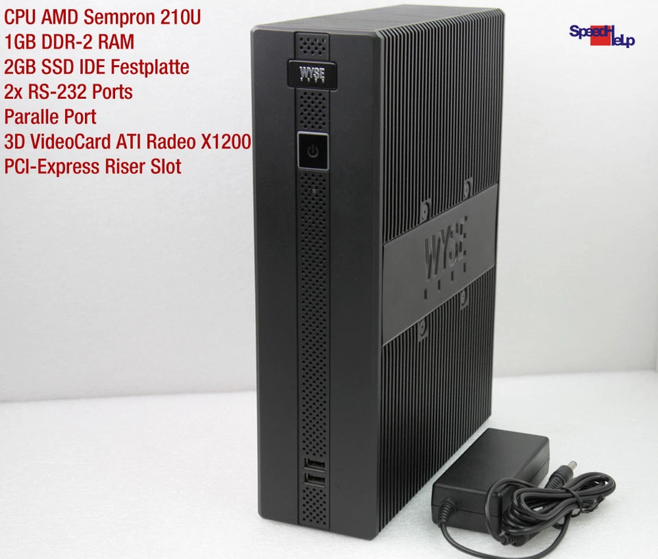 Mini Pequeño Computadora PC AMD Sempron 210U 2GB SSD 1GB Paralelo RS-232 Windows - Imagen 4 de 4