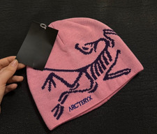 Arc'teryx Bird Head Toque Beanie Pink Merino Wool Knit Winter Hat NWT