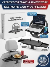 Multi-Function Car Computer Desk Steering Wheel Tray Laptop Holder Table NIB