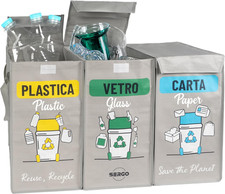 Borse Raccolta Differenziata Con Coperchio - Contenitori Differenziata Interno E