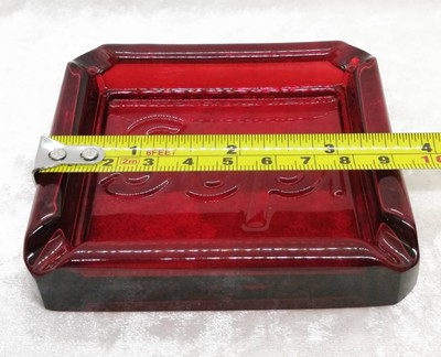 Supreme Debossed Glass Ashtray Red & Clear Set SS20 No Box | eBay
