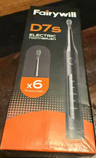Fairywill D7s Sonic Electric Toothbrush Black 6 Speeds Multiple Modes