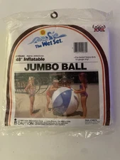 Intex 48" The Wet Set Inflatable Jumbo Beach Ball 1983 #59070 sealed In Package