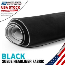 Suede Headliner Fabric Foam Backed Easy Recover Car Roof Trunk Lining 98"x60"