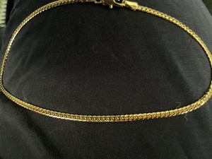 10 Inch Gold Plated Anklet with lobster Clasp