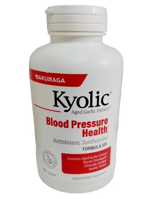 160 Caps KYOLIC Aged Garlic Extract BLOOD PRESSURE HEALTH Formula 109 6/2029
