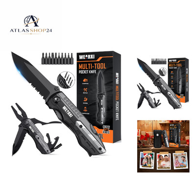 Multitool Knife 13in1 Foldable Outdoor Men's Gift