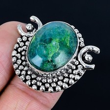 Charming Chrysoprase Gemstone Handmade 925 Sterling Silver Ring Size Adj