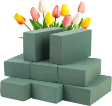 8 Pcs Floral Foam Bricks, 5.5"L x 3.1"W x 1.7"H Mini Florist Flower Foam Green B