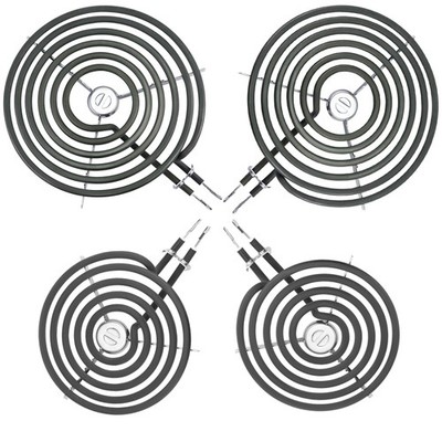 4 Pack Electric Stove Burner, 2 WB30M1 6, 2 WB30M2 8, G-E, Hot-point, Ken-more