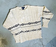 Vintage Ralph Lauren preppy academia pull over wool knit sweater.
