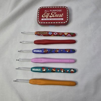 wobbles crochet hook Christmas Soldiers Knomes And More Plus Tin Collectible 