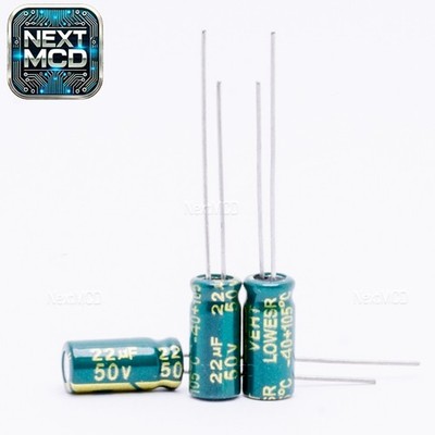 22uF 50V  10 Stück  Elektrolytkondensator Radial Low ESR -40+105°C 5X11