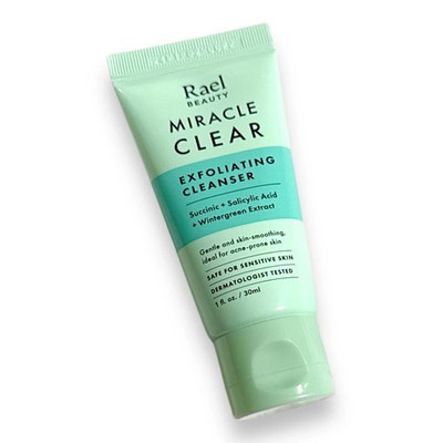 Rael Beauty Miracle Clear Exfoliating Cleanser Travel Size 1oz/30ml, New, Sealed