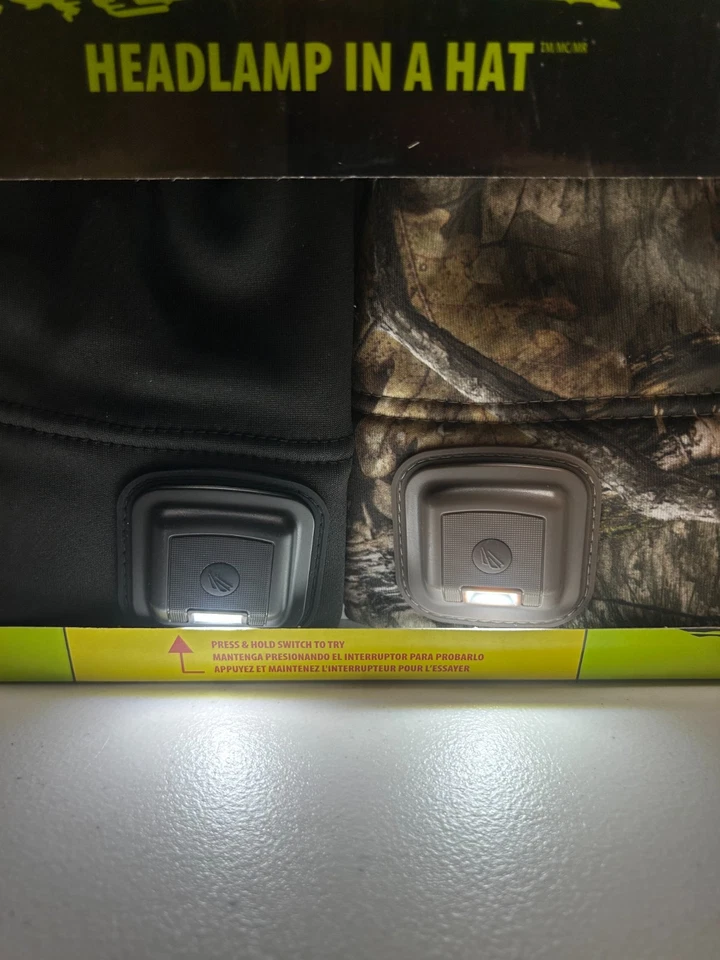 PowerCap 3.0 前照灯 Beanie 帽子 150 流明 2 件装黑色迷彩新品 — 第 3/4 张图片