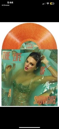 Taylor Swift TLOAS S&V Perfume Portofino Orange Glitter Vinyl Record LP SEALED