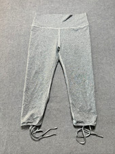 Aerie Chill Play Move Cropped Yoga Leggings Gray Womens XL