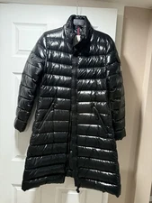 Women’s Black Moncler Long Down Jacket Size 3 (US Large) Excellent Condition