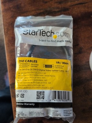 StarTech DVISPL1DD Single DVI-D (25 pin) to Dual DVI-D Splitter Cable