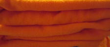 Blizzard Pre-Cut Orange PLUSH Fleece Fabric - 100 Polyester - 1.11 yards x 58"W