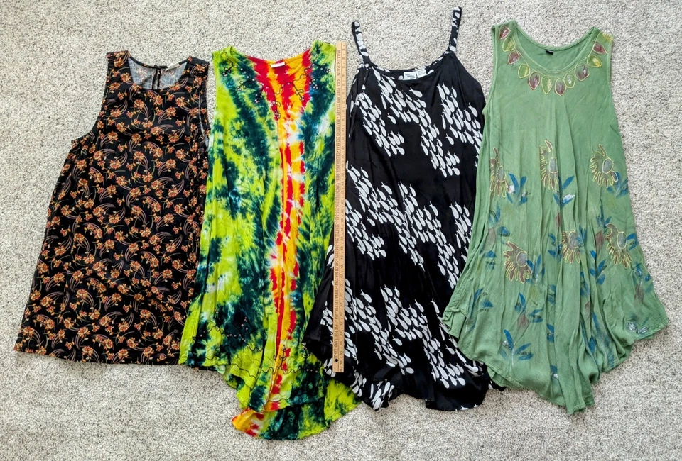 *4 Summer Boho Dress Lot!* COLORFUL & FLOWY! M/L One Size -- All From Nordstrom! - Image 2 of 4
